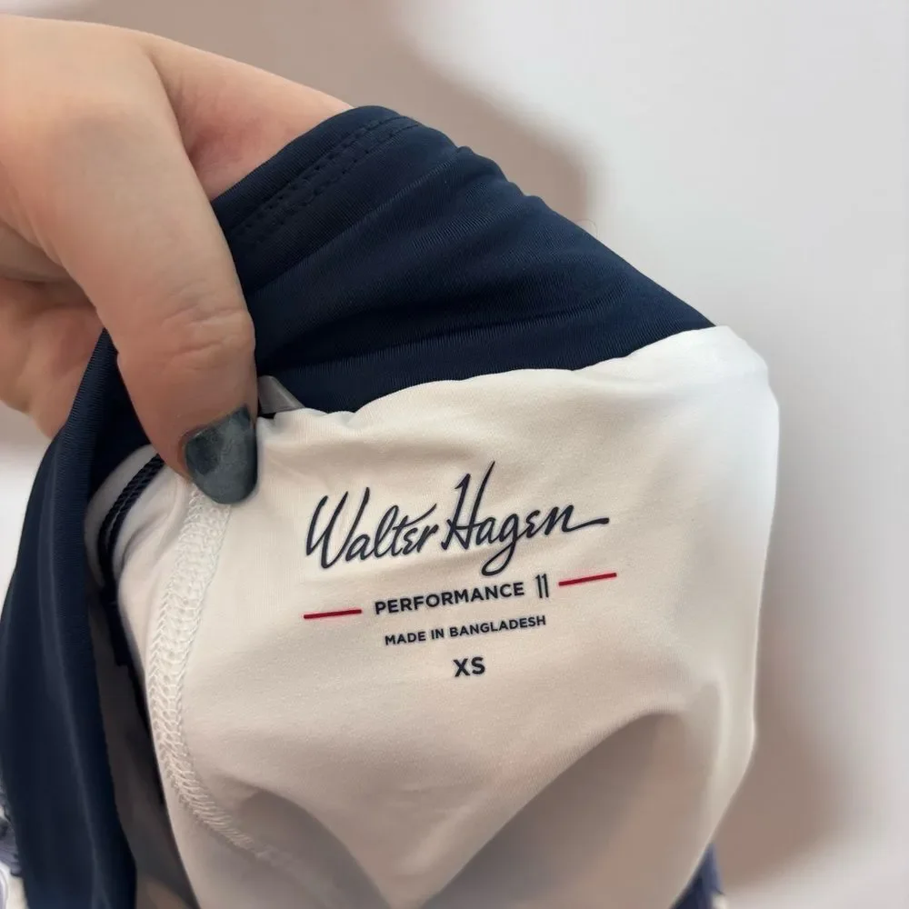 Walter Hagen Performance 11 Lightweight Golf Skort 16” NWT XS Blooms Mid Blue